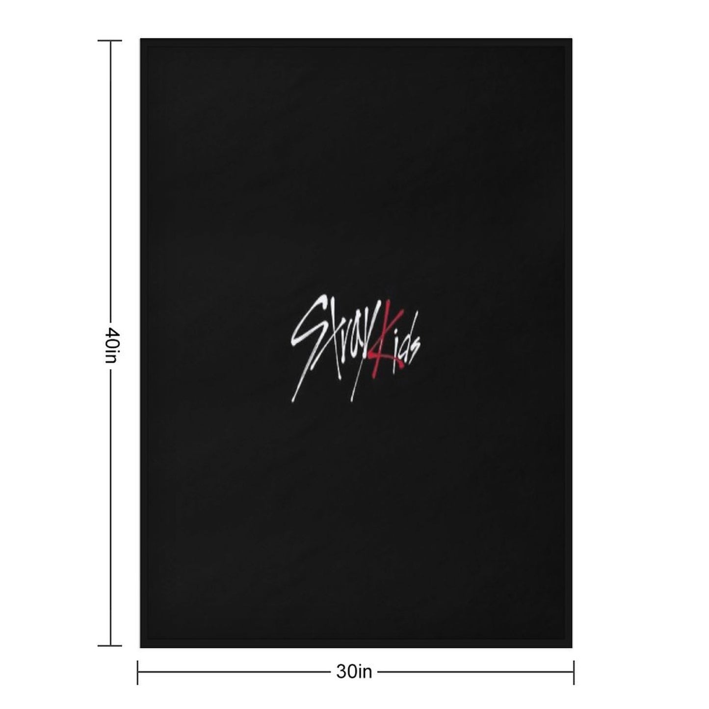 Stray Kids KPOP Logo Throw Blanket