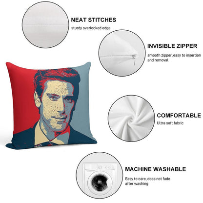 David Muir Soft Luxury Feel Throw Pillow