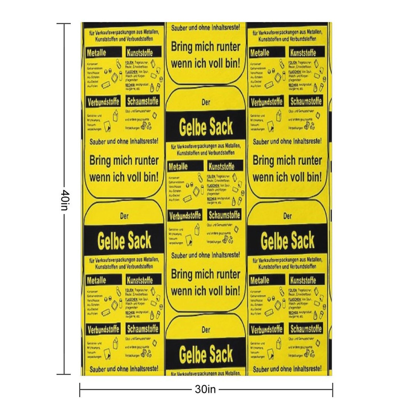 The Yellow Bag Throw Blanket
