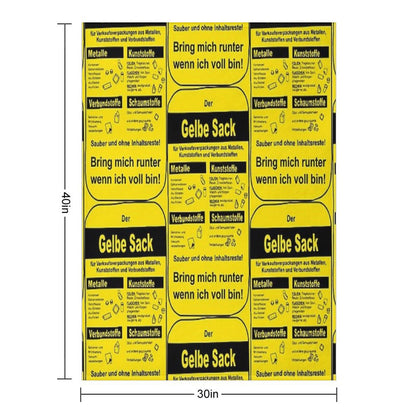 The Yellow Bag Throw Blanket