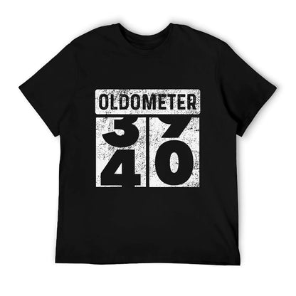 Oldometer Odometer Funny 40th Birthday Gift 40 Yrs Old Joke T-Shirt
