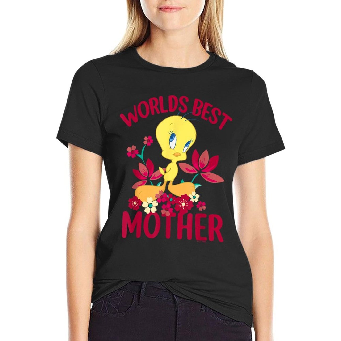 Looney Tunes Mother&#39;s Day Tweety Worlds Best Mom T-Shirt