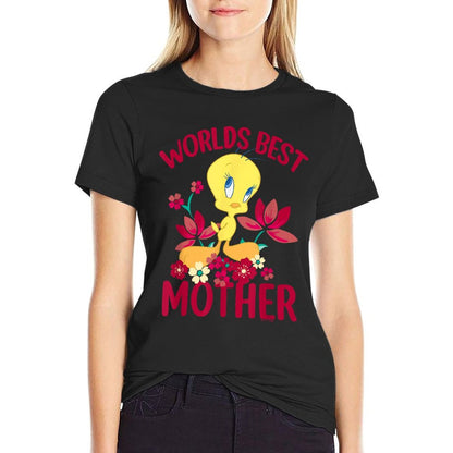 Looney Tunes Mother&#39;s Day Tweety Worlds Best Mom T-Shirt