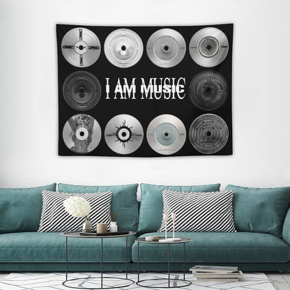 I AM MUSIC Vinyl Tapestry