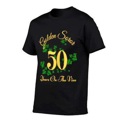 Golden Soror - 50 Years On The Vine - First Black Sorority T-Shirt