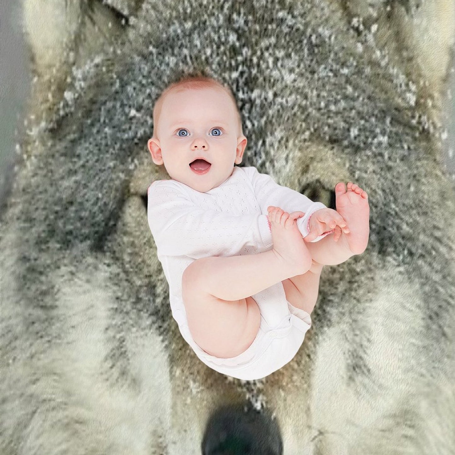 GREY WOLF Throw Blanket