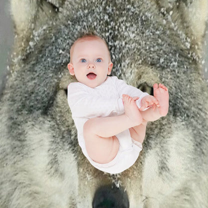 GREY WOLF Throw Blanket
