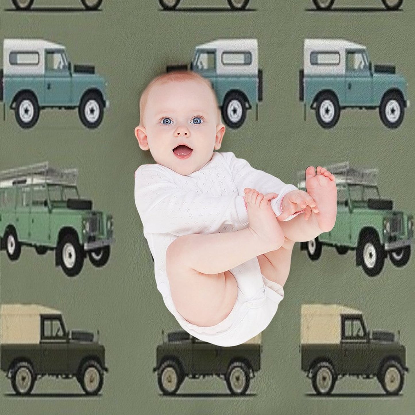 British Off Road 4x4 Vehicles Throw Blanket