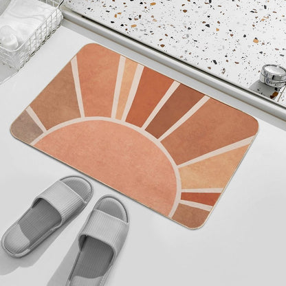Warm Boho Sunrise Bath Mat
