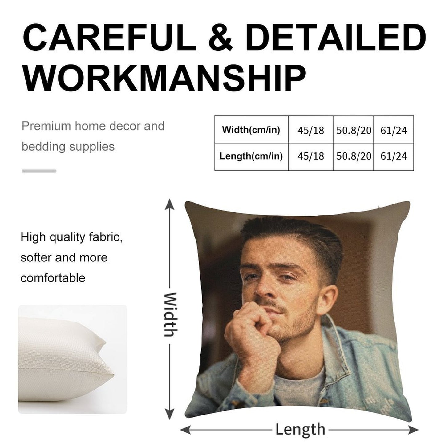 Jack G. Linen Throw Pillow Cover