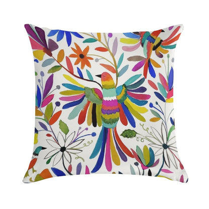 Otomi Bird Soft Skin-Friendly Throw Pillow