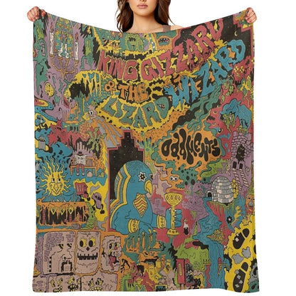 The Oddments King Gizzard Throw Blanket