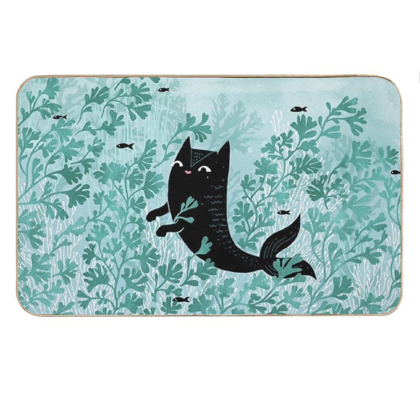 Undersea (Mint Remix) Bath Mat