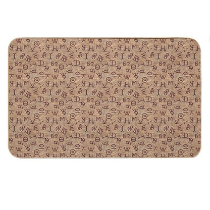 Cattle Brands Bath Mat