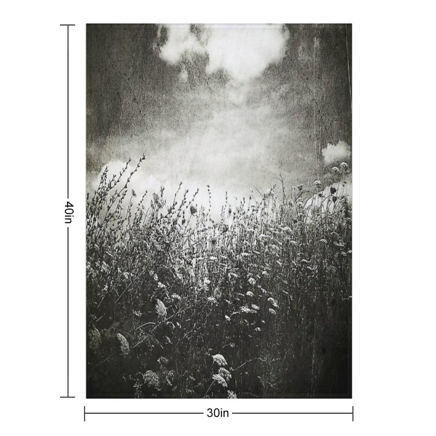 Counting Flowers Like They Were Stars Throw Blanket