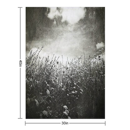 Counting Flowers Like They Were Stars Throw Blanket