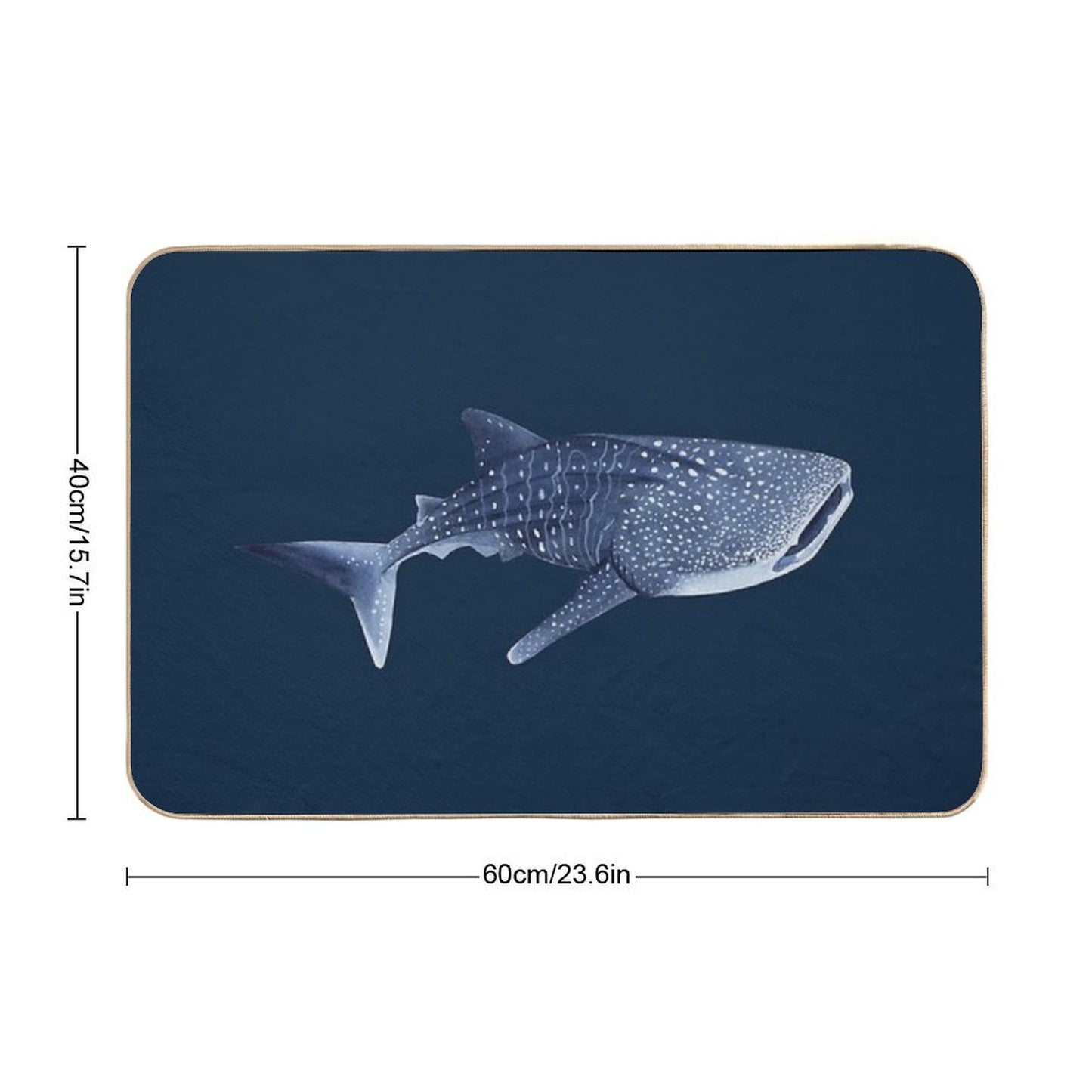 WHALE SHARK-Rhincodon Typus Bath Mat