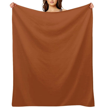 Rust Orange Brown Throw Blanket