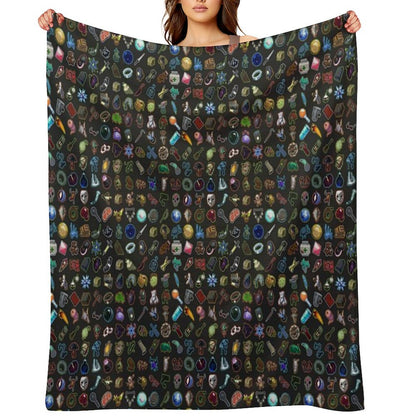 Risk of Rain 2 Items Throw Blanket