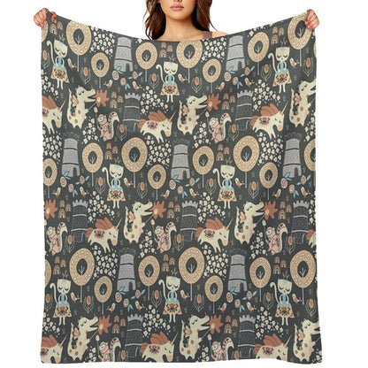 Animal Kingdom Throw Blanket