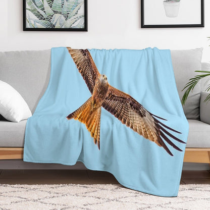 Red Kite (Milvus Milvus) Throw Blanket