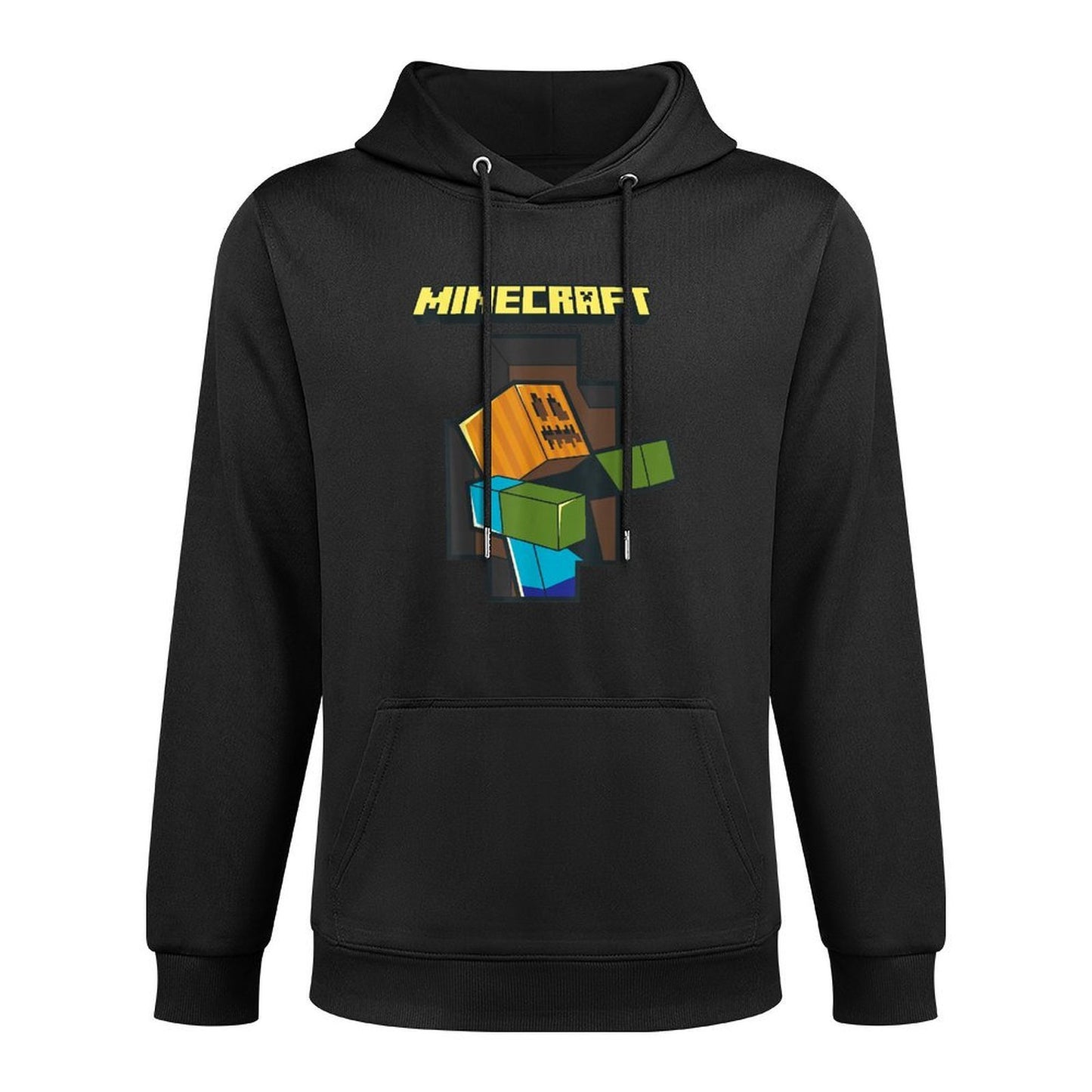 Minecraft Pumpkinhead Zombie Halloween Shrink-Resistant Hoodie