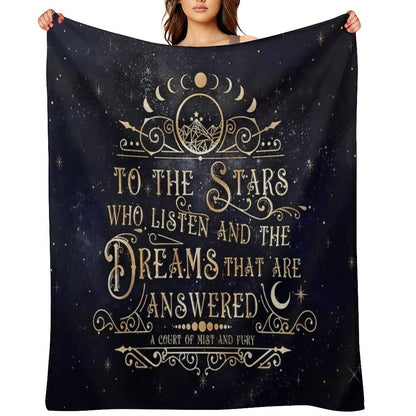 To The Stars Throw Blanket