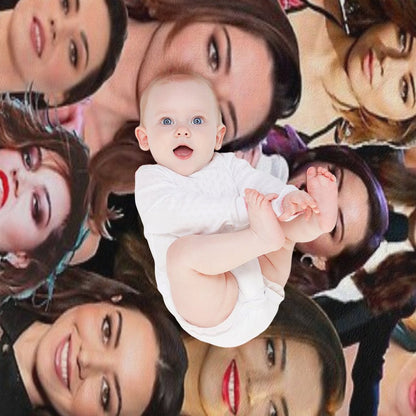Aubrey Plaza Photo Collage Throw Blanket