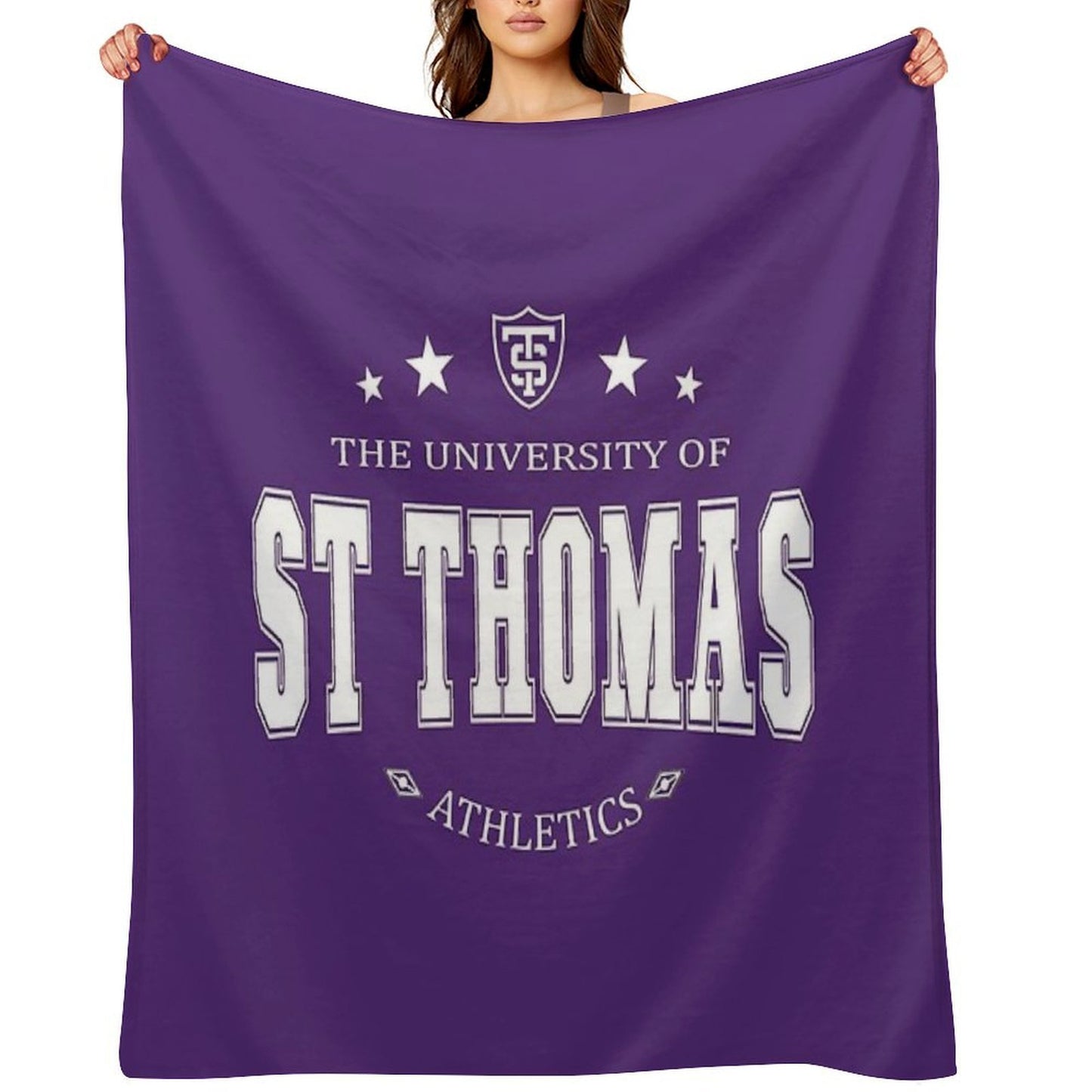 University Of St Thomas Throw Blanket
