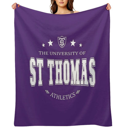 University Of St Thomas Throw Blanket