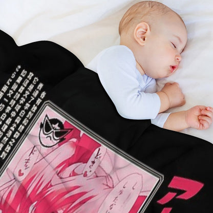 Anime Ahegao Hentai Throw Blanket