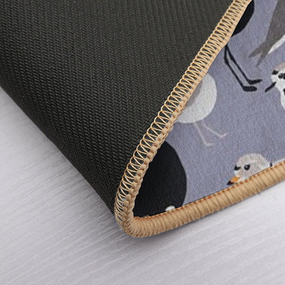 Plethora of Plovers  Easy Maintenance Bath Mat