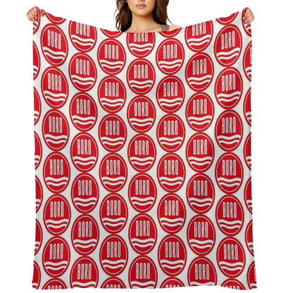 The Imperial Power of The Boro Red Throw Blanket