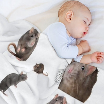 The Rat Set Throw Blanket