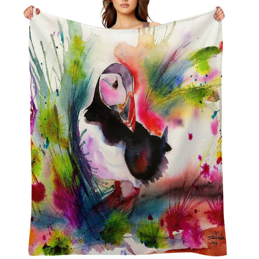 Puffin Throw Blanket