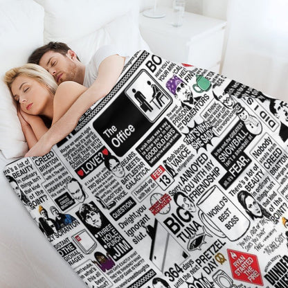 Wise Words From The Office - The Office Quotes (Variant) Throw Blanket