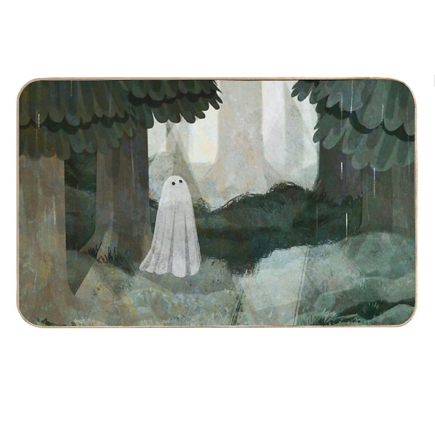 Pine Forest Clearing Bath Mat