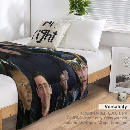 Tom Hiddleston Collage Throw Blanket