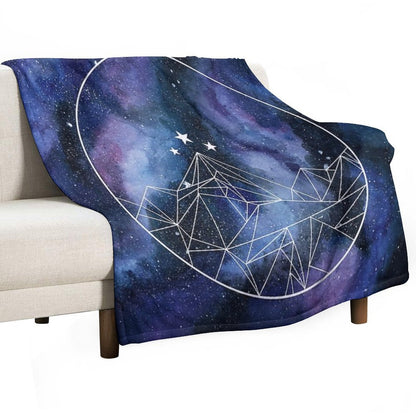 Night Court Symbol Watercolor Throw Blanket