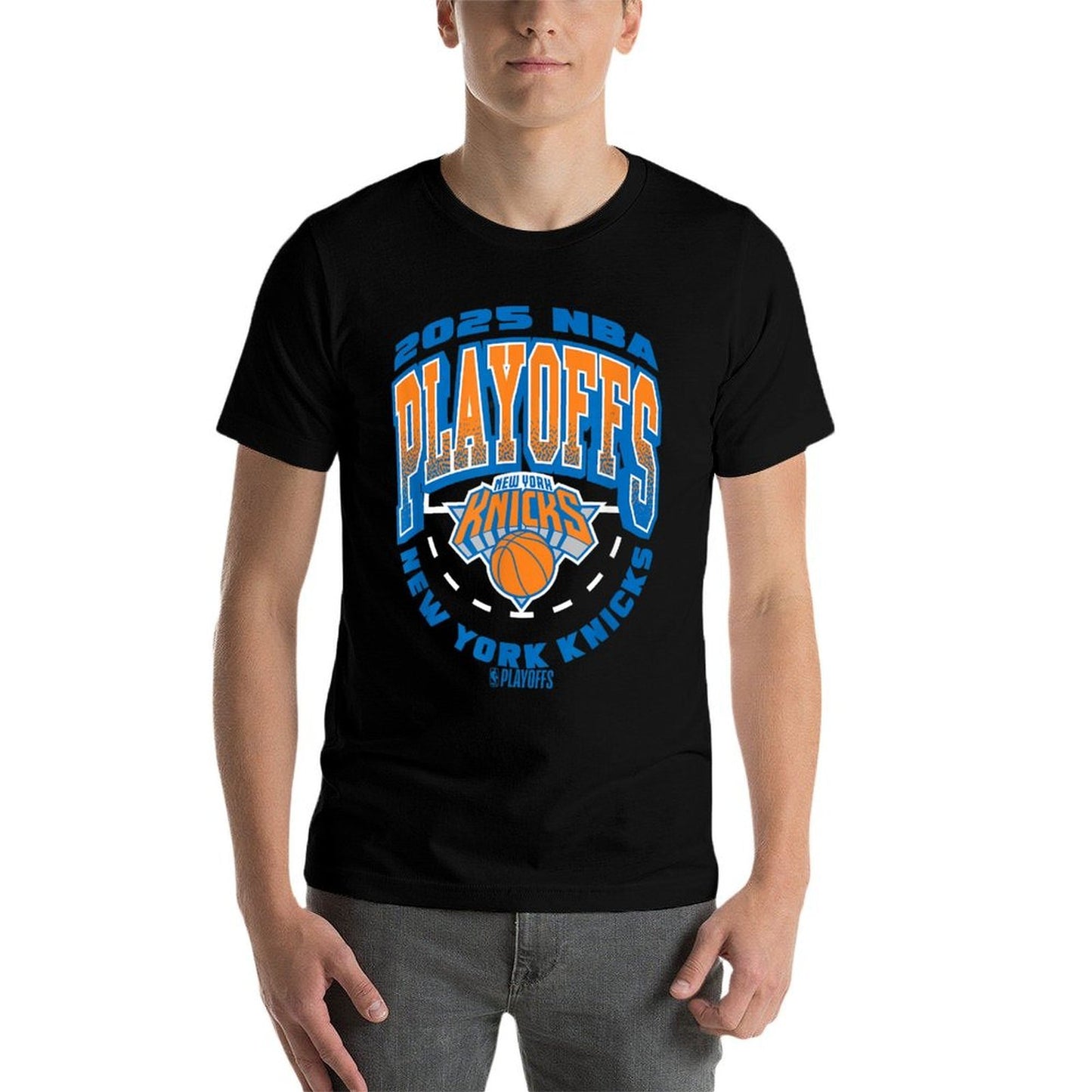 NBA Official New York Knicks Exclusive 2025 Playoffs  Graphic-printed T-Shirt