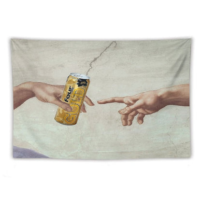MichelAngelo's Creation of FourLoko Tapestry