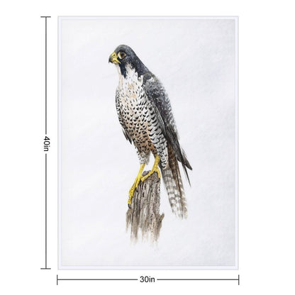 Peregrine Falcon #2 Throw Blanket