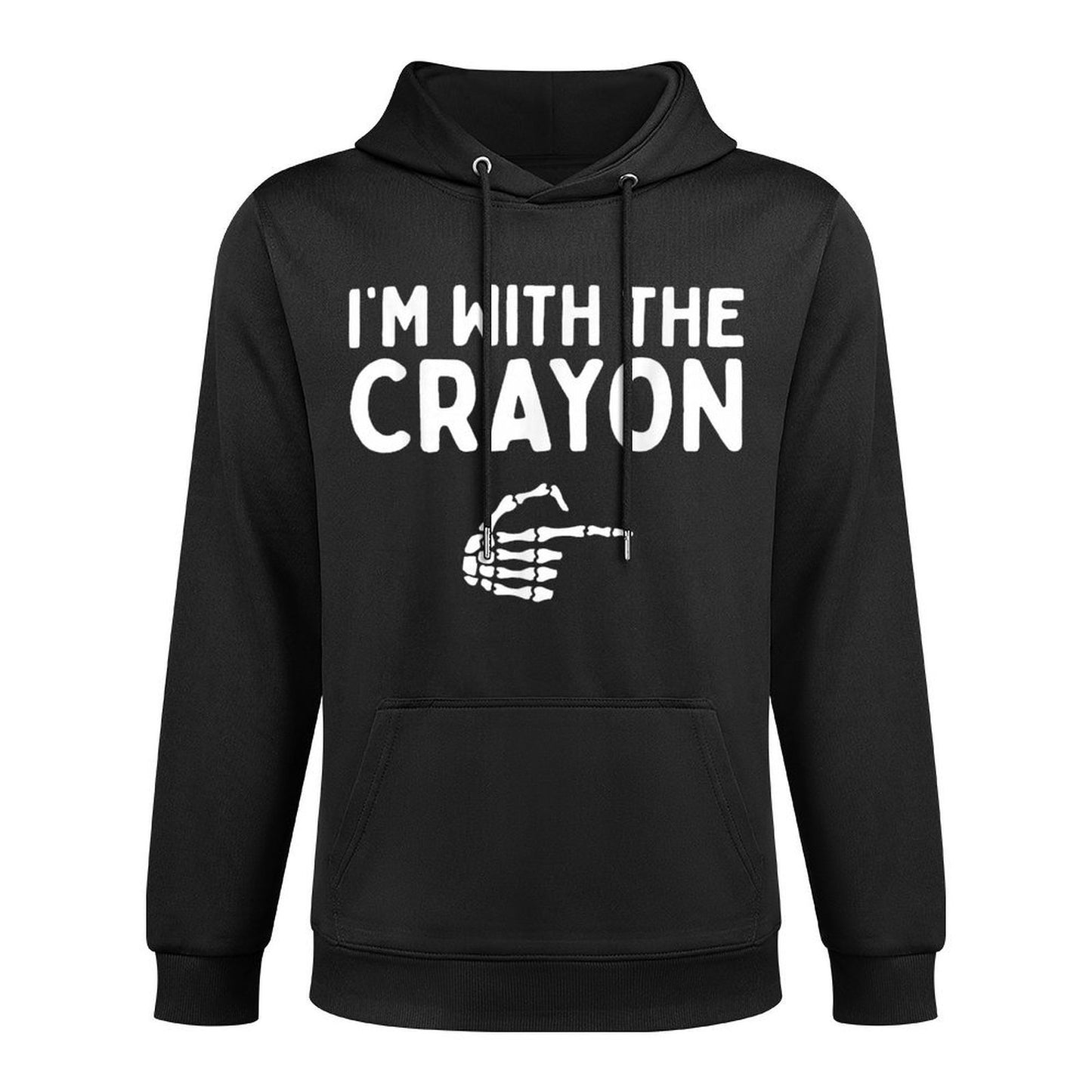 Im With The Crayon Funny Halloween Costume Matching Couples Machine Washable Hoodie