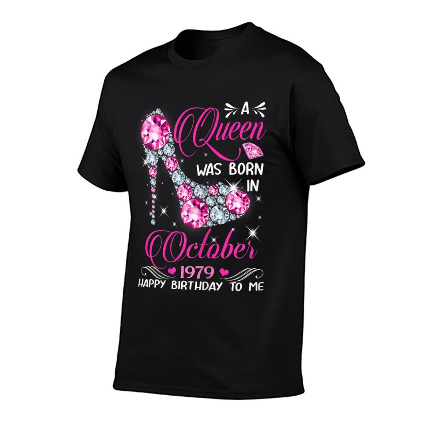 Womens Queens Are Born in October 1979 T 40th Birthday Gift Comfortable T-Shirt
