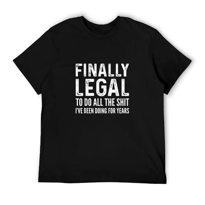 Finally Legal Funny 21st Birthday 2004 Gift For Men & Women T-Shirt