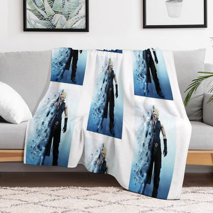 Final Fantasy VII - Sephiroth And Cloud Throw Blanket