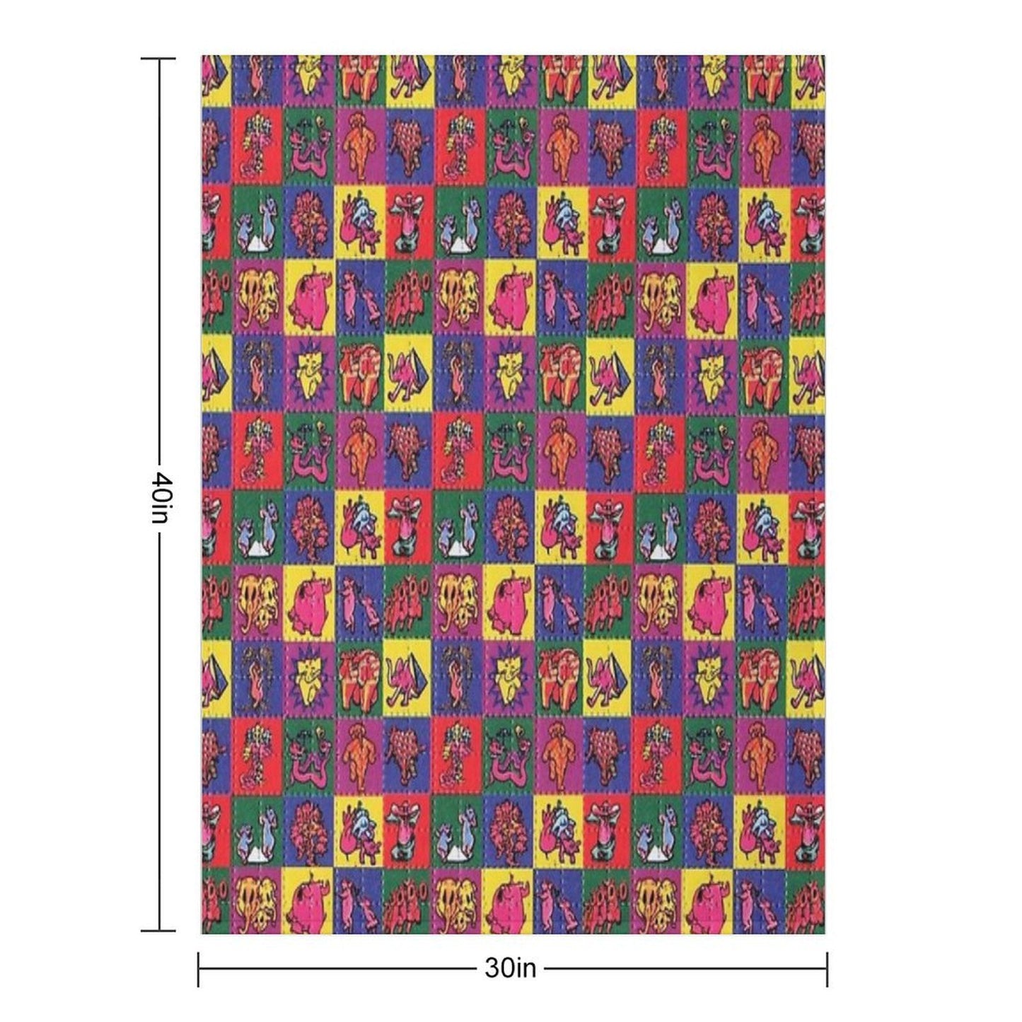 Blotter Art Throw Blanket