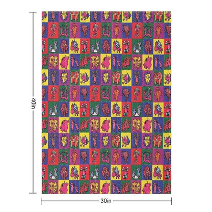 Blotter Art Throw Blanket