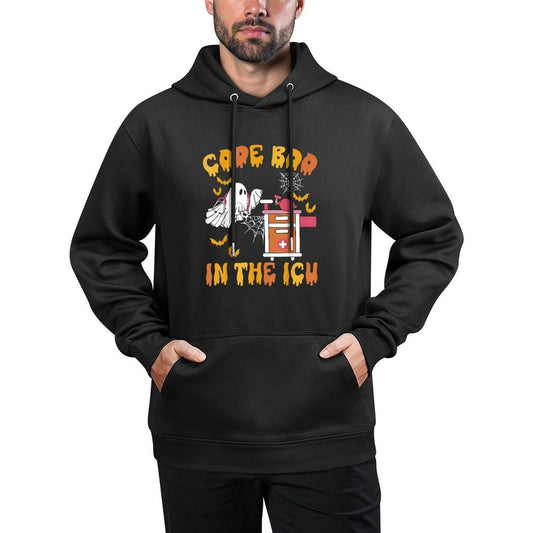 Code Boo in The ICU Ghost Nurse Halloween Spooky Season Machine Washable Hoodie