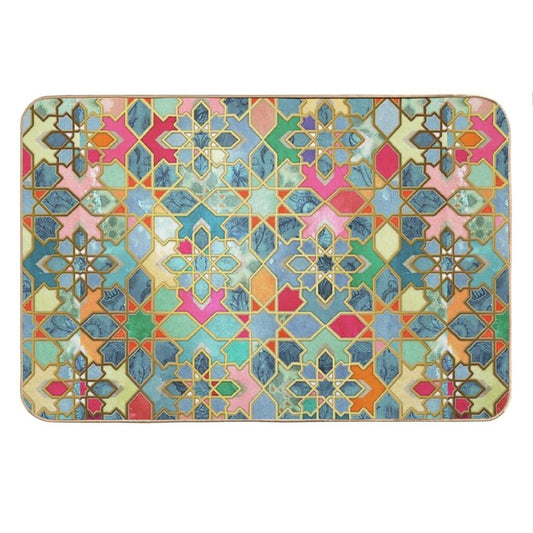 Gilt & Glory - Colorful Moroccan Mosaic Bath Mat